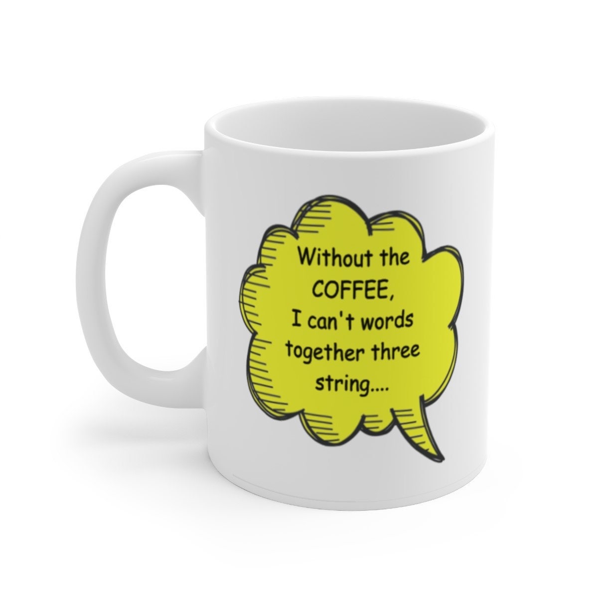 Funny Coffee Mug Gift, Funny New Job Gift, Birthday, Secret Santa Leaving Job, Office Colleague Co-worker Gift Journalist English Writer