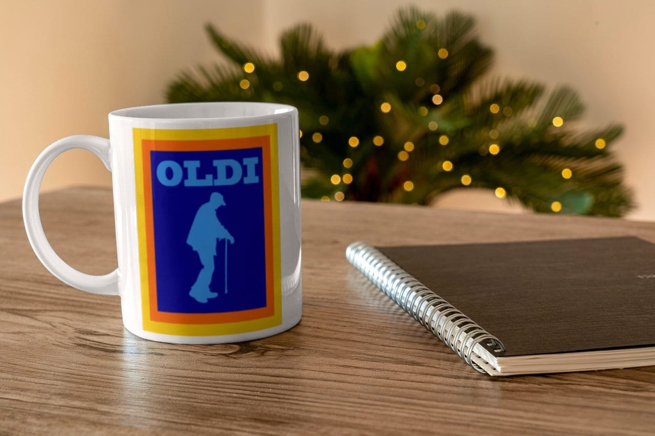 Funny Oldi Mug For Man or Woman, Funny Birthday Gift For Mum Dad Best Friend Uncle Auntie Birthday Gift Secret Santa