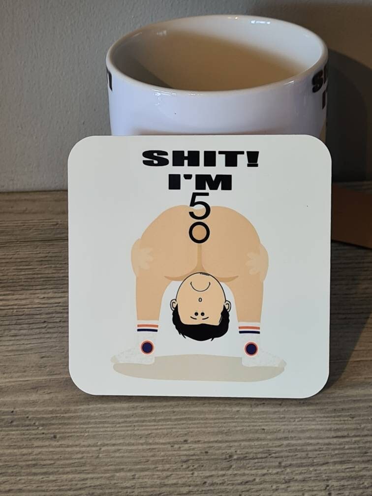 Man or Woman Birthday Gift Mug Personalised With Coaster 30th 40th 50th 60th 70th His Hers Women Gift Idea For Him Her Mum Dad Best Friend