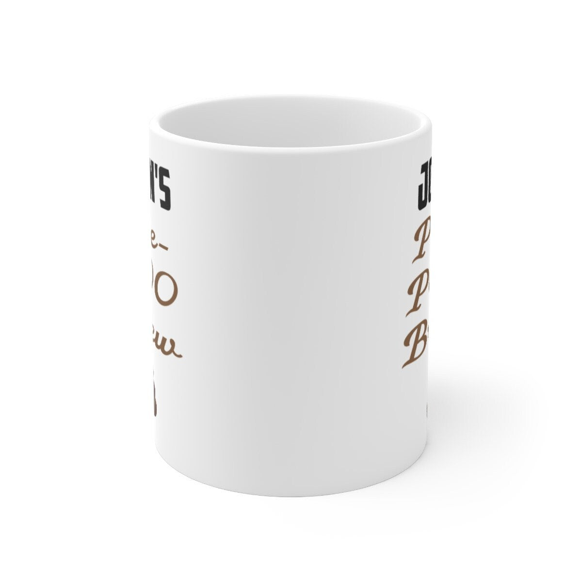 Funny Personalised Mug For Man or Woman Pre Poo Brew, Funny Birthday Gift For Dad Mum Sister Brother Uncle Birthday Gift Coworker Colleague