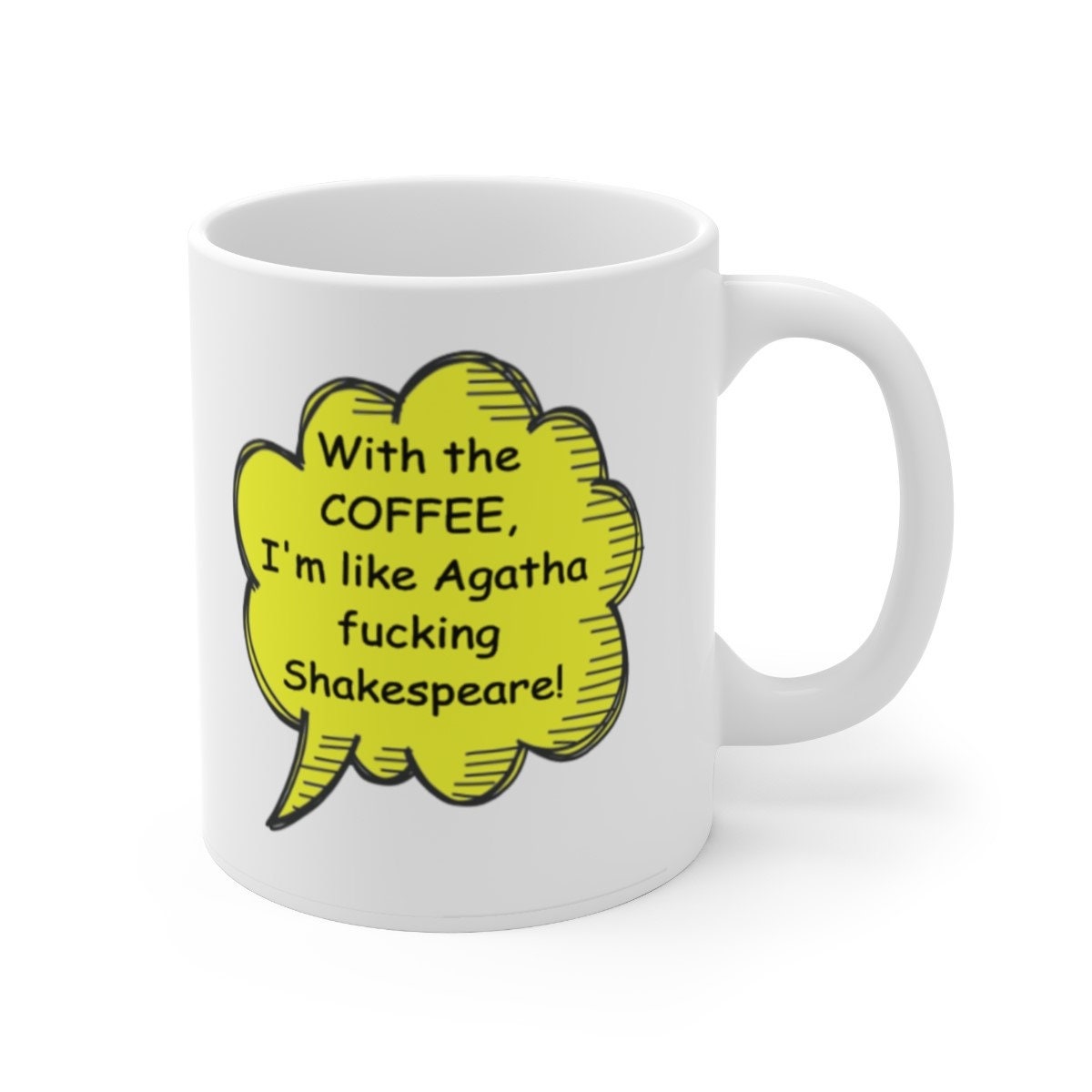 Funny Coffee Mug Gift, Funny New Job Gift, Birthday, Secret Santa Leaving Job, Office Colleague Co-worker Gift Journalist English Writer